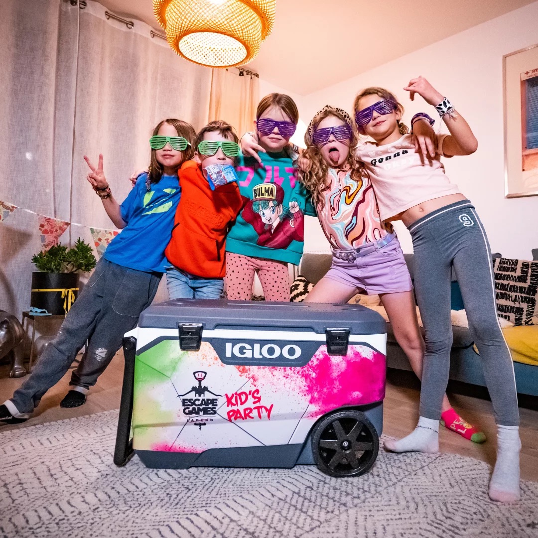 Escape game anniversaire enfant à domicile Le Mans, goûter Kids Party en Sarthe