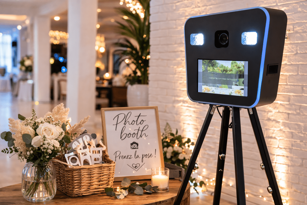 Photobooth en action lors d'un événement au Mans