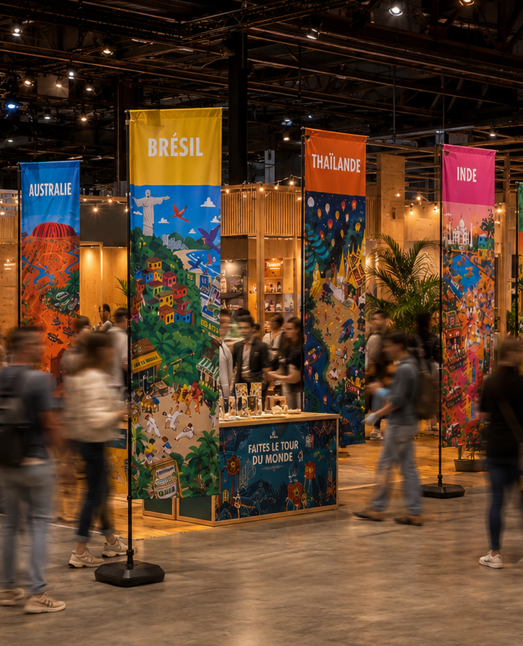 Animation Tour du Monde en salle de congrès