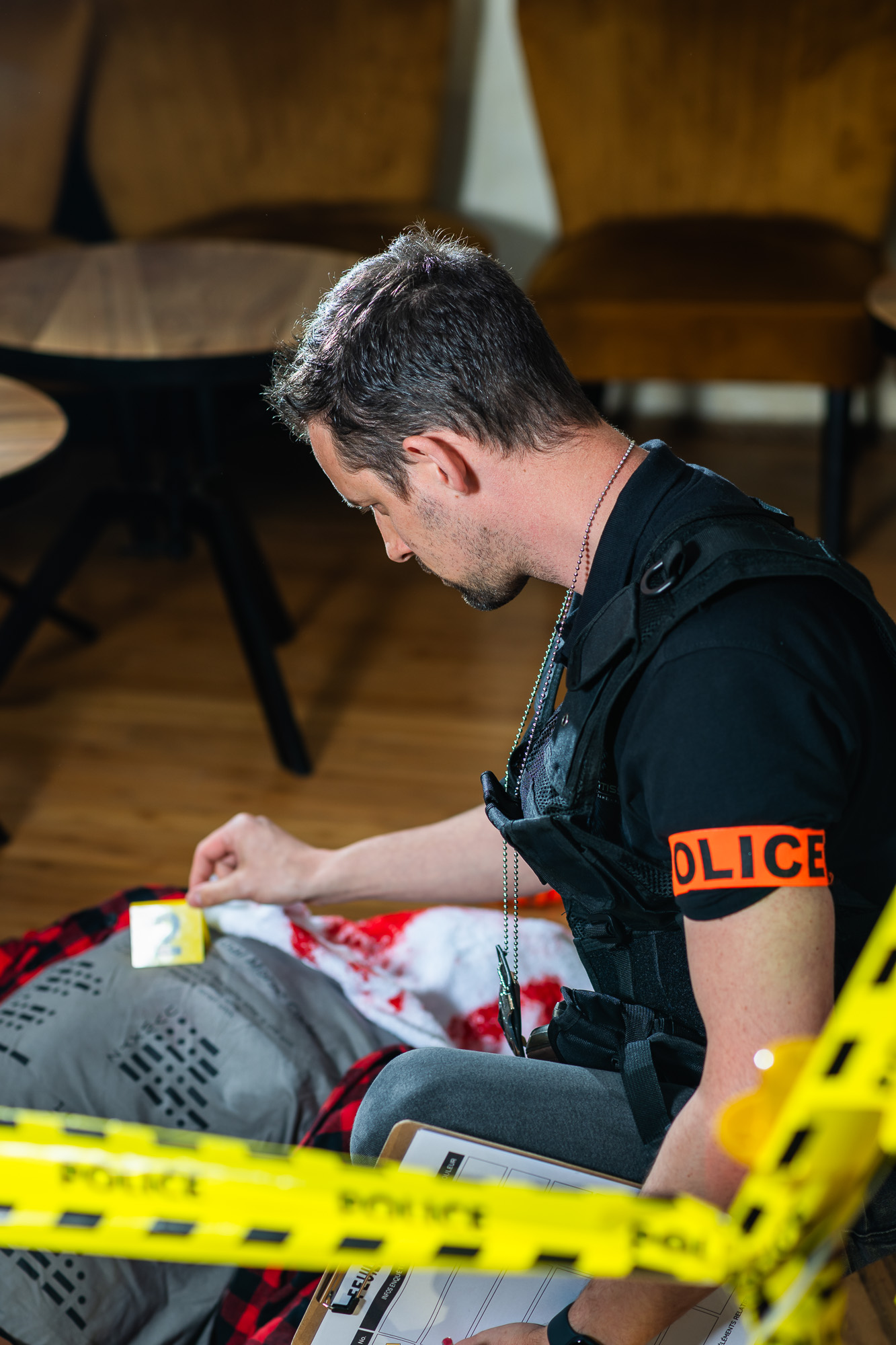Murder Party Divertiss'Mans scène de crime